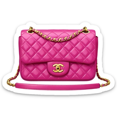 pink chanel mini 25 sticker