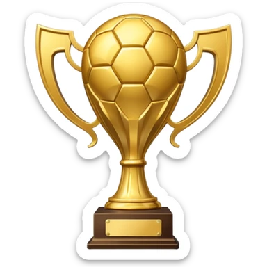 create an airbnb category icon that looks like a fifa world cup trohy sticker