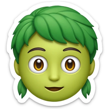 Emoji de karatê faixa verde sticker