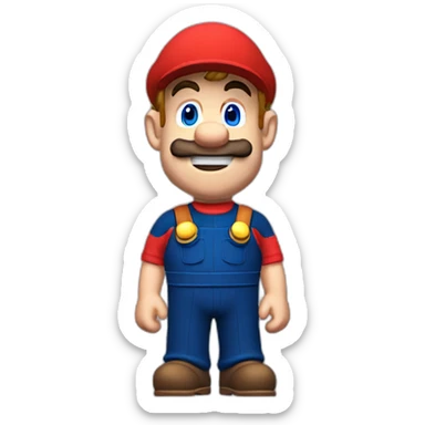 Mario as Max Verstappen sticker