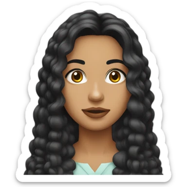 Alexandra pelo recortado ambos lados sticker