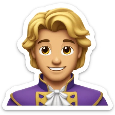 Prince Adam from beauty and the beast  sticker