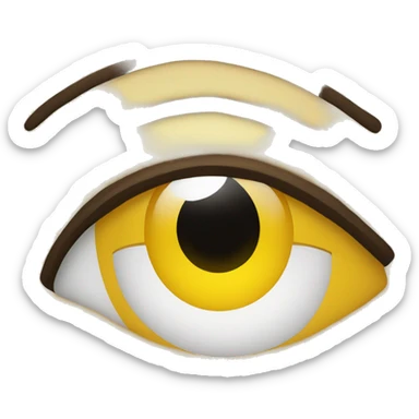 Eye twitch yellow emoji face with half smile  sticker
