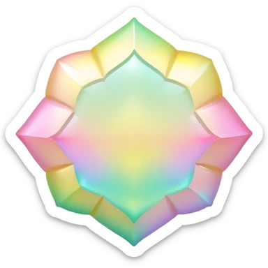  Pastel-white-yellow-pink-green-Iridescent-aesthetic-scenic-scenery-Decoration sticker
