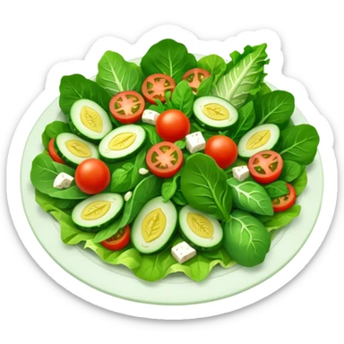 vegetarian green salad sticker