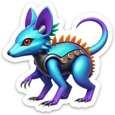  exotic tropical cyber-Sleuth-Loyd-Garmaddon-Litten-Linoone-Noibat-Fakémon-Pokémon-Vernid-creature sticker