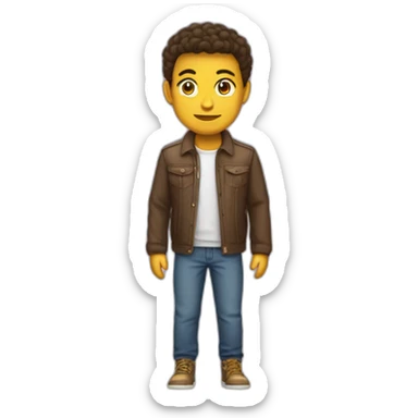 Personne ayant ôté ses vêtements sticker