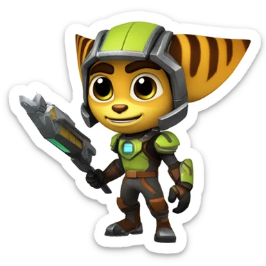 Ratchet and Clank chad sticker