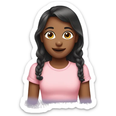 Two boys and one girl triplets sticker