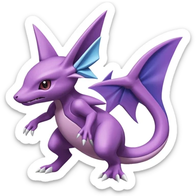 Miraidon-Sharpedo-Genesect-Espeon-Mewtwo-Fakémon-hybrid-creature (full body)  sticker