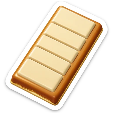 Salted caramel white chocolate bar sticker