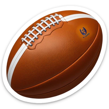 Balón de rugby hologram sticker