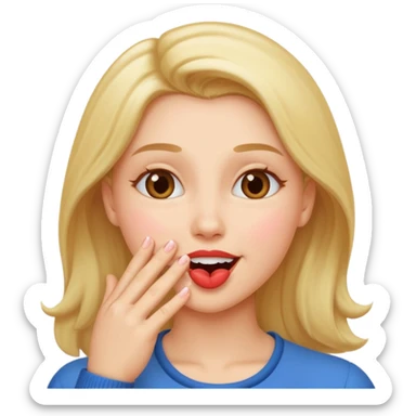 Me blowing kisses sticker