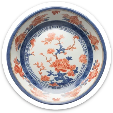 Chinoiserie dish sticker