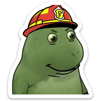 Potato firefighter  sticker