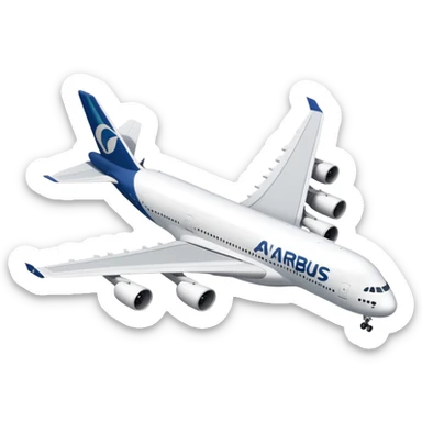 Airbus A380 airplane sticker