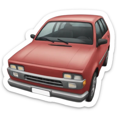 Chat sous une voiture sticker