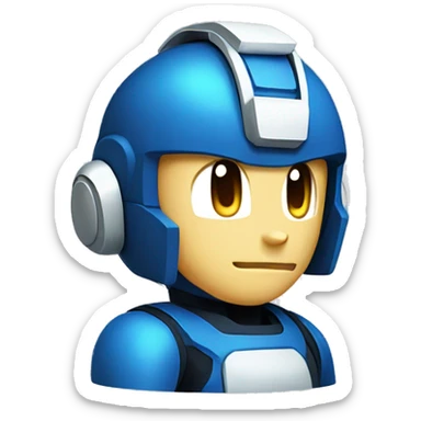 Mega Man Cool Emoji sticker