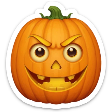 Pumpkin monster kid 
 sticker