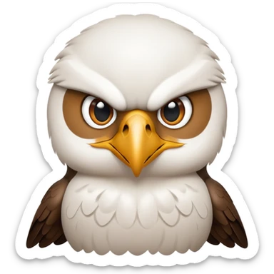 cinematic-noble-peregrin-falcon-portrait-emoji,-poised-and-majestic,-with-a-streamlined,-muscular-build,-a-sharply-hooked-beak,-and-intense,-piercing-eyes-that-exude-focus-and-speed,-simplified-yet-sharp-and-sophisticated-features sticker