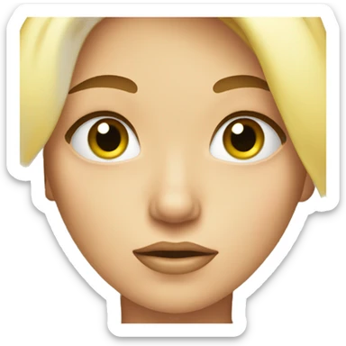 Pretty girl, blonde, facepalm  sticker
