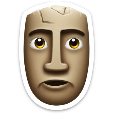 Easter egg island head with hearts sticker