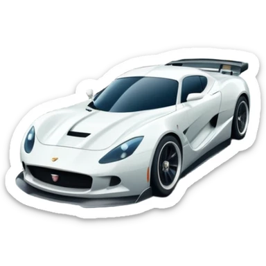 An icon showing a sleek car speeding down a winding road, inspired by Need for Speed. The design features dynamic motion lines, with a stunning, scenic background of mountains and forests. The car races past, creating a sense of thrill and speed. Transparent background. sticker