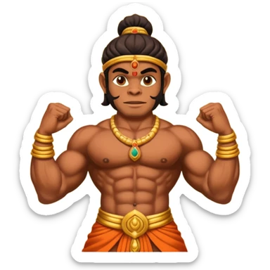 Hanuman ji woth gada sticker