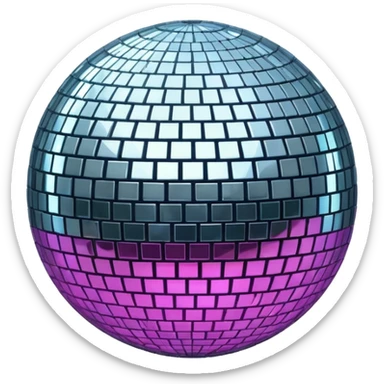 disco ball emoji iphone sticker