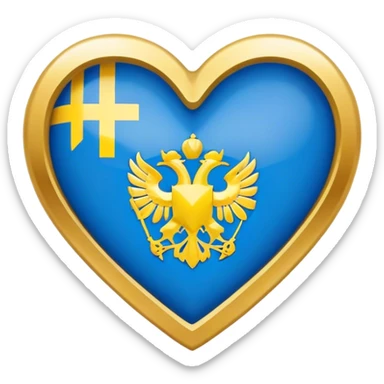 Ukraine with a heart sticker