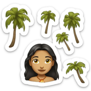 heimata-polynesian-girl sticker