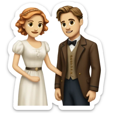 jack dawson and rose from titanic sticker
