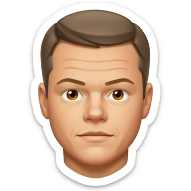 matt damon sticker