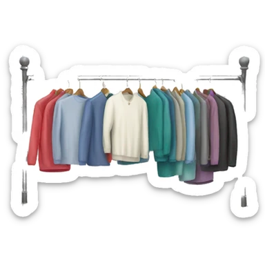 clothing rack sticker