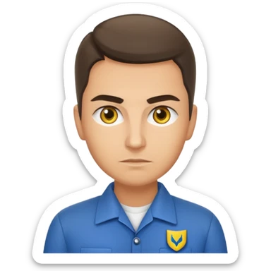 generate realistic logistics department manager ukraine sticker