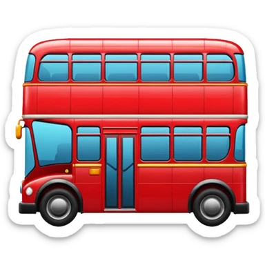 double decker bus sticker