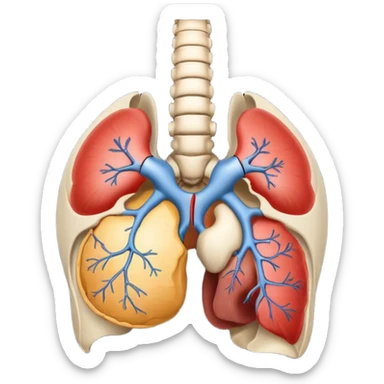 La region anatomica de la cadera para uso medico sticker