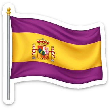 bandera republicana española sticker