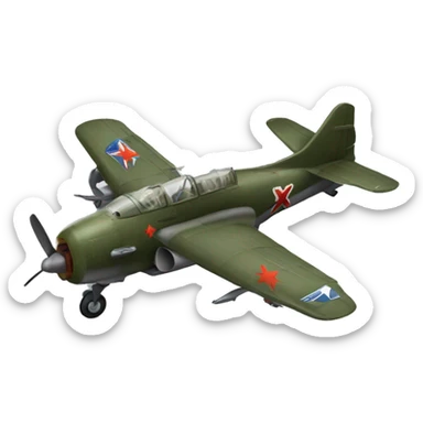 avión de guerra sticker