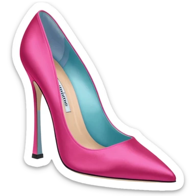 manolo blahink 90's satin pump sticker