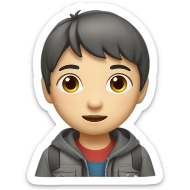 niño asiatico sticker