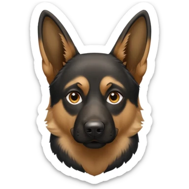 german shepard  sticker