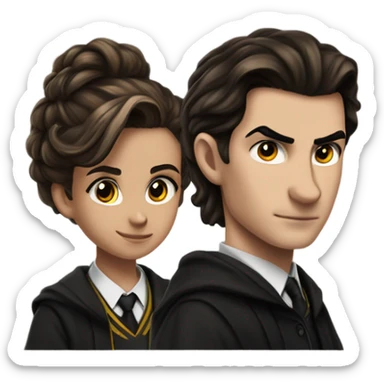 Hermione Granger With Tom Riddle sticker
