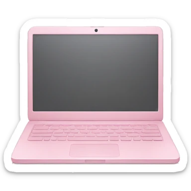 Light pink laptop sticker