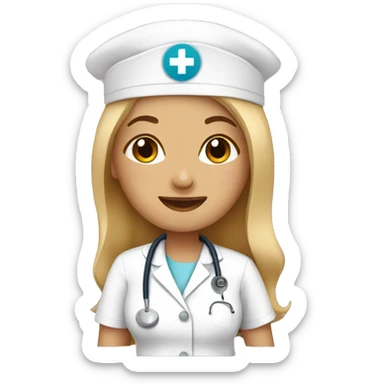 Female Nurse friends  sticker