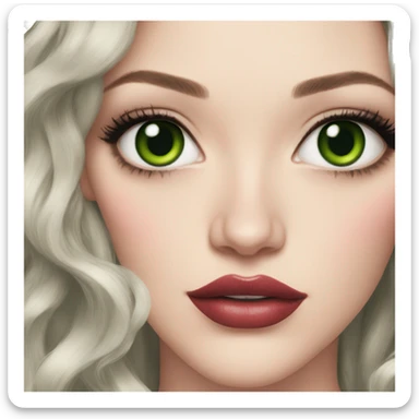 Kat dennings with green eyes sticker