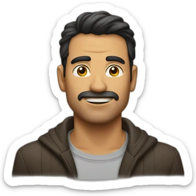 Hombre flaco y alto sticker