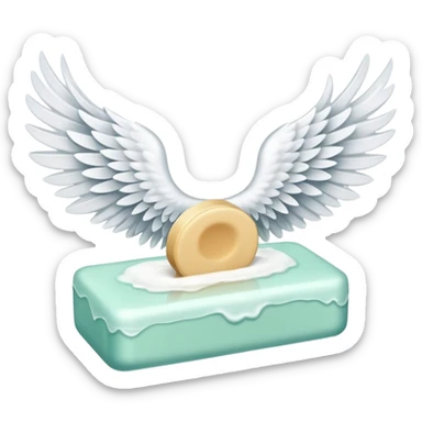 Un savon avec des grandes ailes sticker