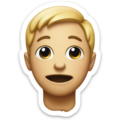 Drooling emoji with heart shaped eyes  sticker