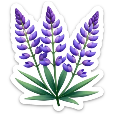 purple lupa sticker